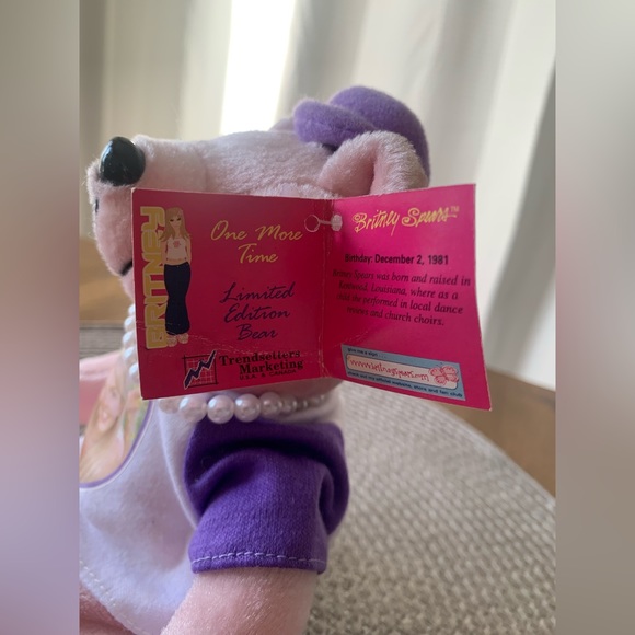 NWT Britney Spears 2000 Vintage One More Time Limited Edition Bear - Picture 9 of 15
